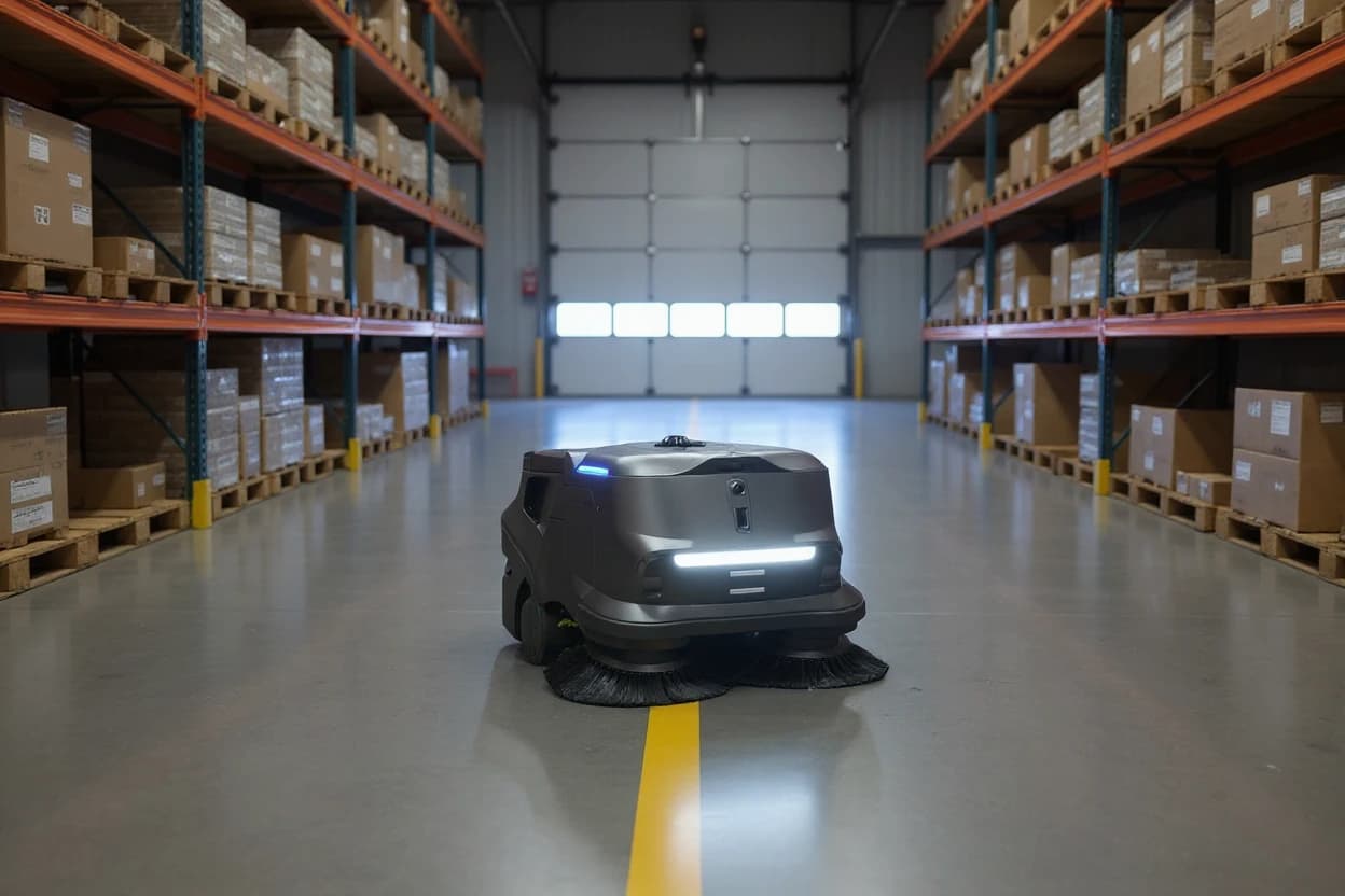 Cleaning robot deployed for Warehouses & Distribution